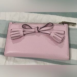 Kate Spade Baby Pink Wallet with Bow Detail
